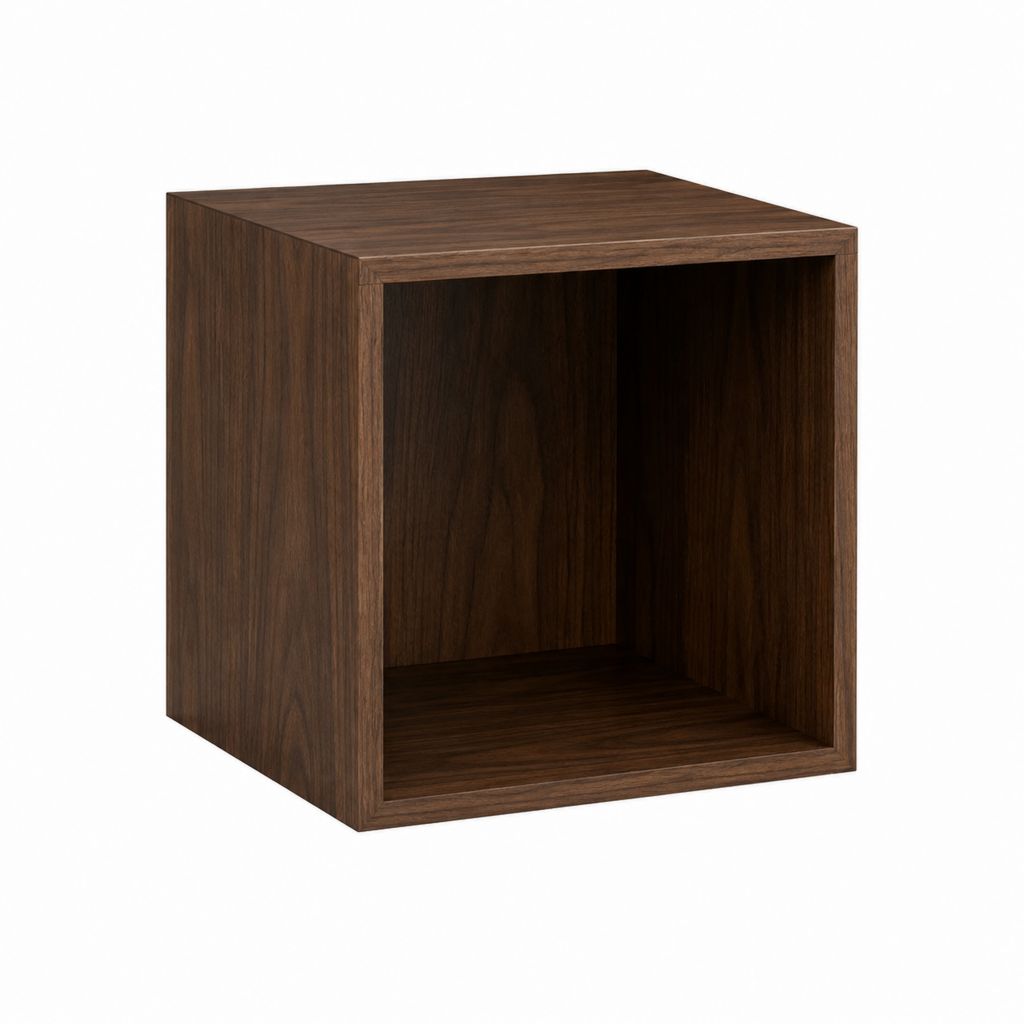 TV-Regal Würfel Walnuss MDF 45 x 45 x 45 cm