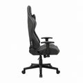 Gaming Bürostuhl Dunkelgrau Polyester mit hoher Rückenlehne 52 x 50 cm