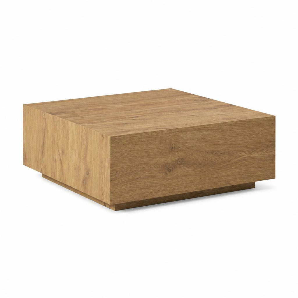 Couchtisch Eichefarben Spanplatte Quadratisch 100 x 100 x 35 cm