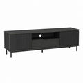 TV Lowboard Schwarz MDF Rechteckig 160 x 40 x 55 cm